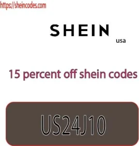 15 percent off shein codes