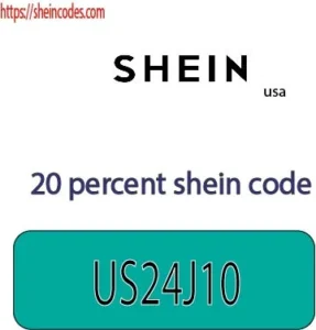 20 percent shein code