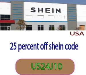 25 percent off shein code