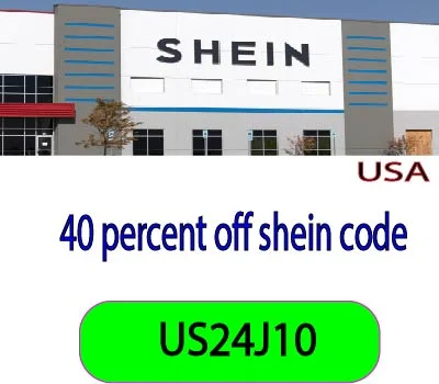 40 percent off shein code