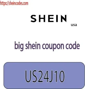 big shein coupon code